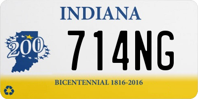 IN license plate 714NG