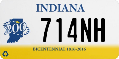 IN license plate 714NH