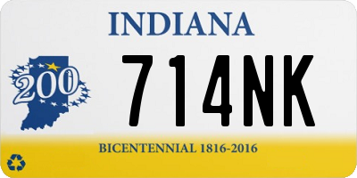 IN license plate 714NK