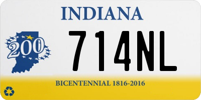 IN license plate 714NL