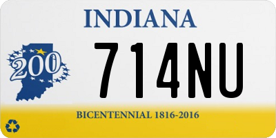 IN license plate 714NU