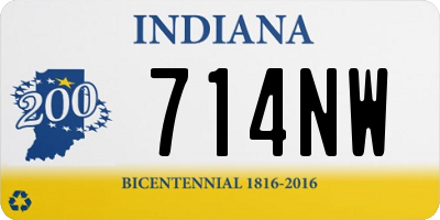 IN license plate 714NW