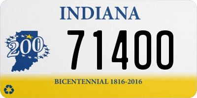 IN license plate 714OO