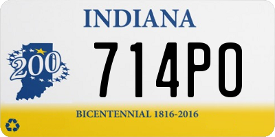IN license plate 714PO