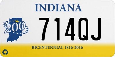 IN license plate 714QJ