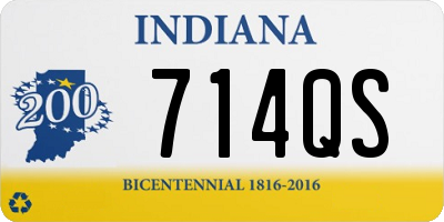 IN license plate 714QS