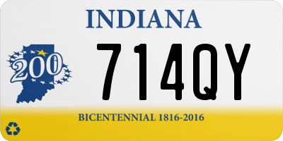 IN license plate 714QY