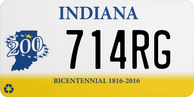 IN license plate 714RG