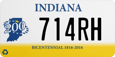 IN license plate 714RH