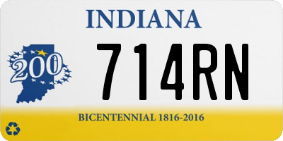 IN license plate 714RN