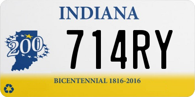 IN license plate 714RY