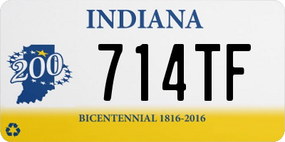 IN license plate 714TF