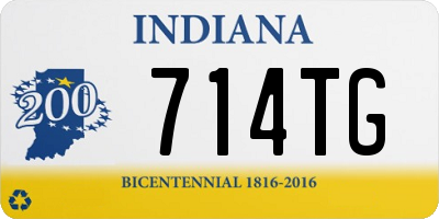 IN license plate 714TG