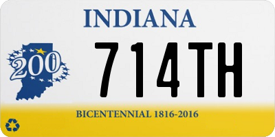 IN license plate 714TH