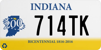 IN license plate 714TK