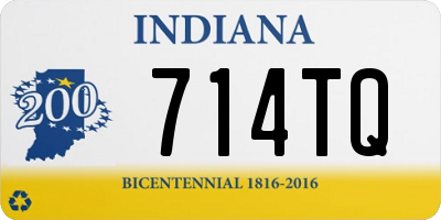 IN license plate 714TQ