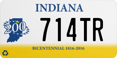 IN license plate 714TR