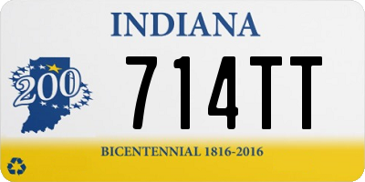 IN license plate 714TT