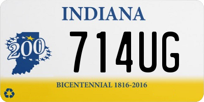 IN license plate 714UG