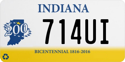 IN license plate 714UI