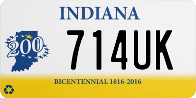 IN license plate 714UK