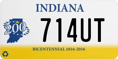 IN license plate 714UT