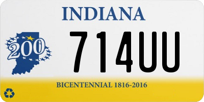 IN license plate 714UU