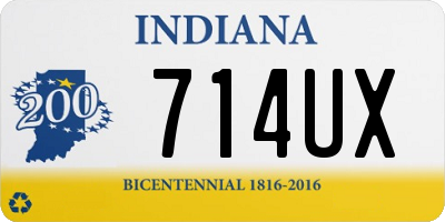 IN license plate 714UX