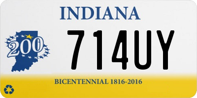IN license plate 714UY