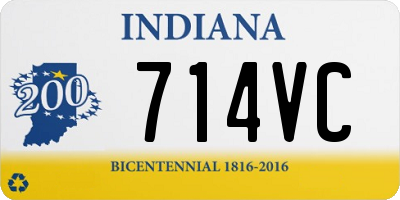 IN license plate 714VC