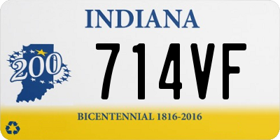 IN license plate 714VF