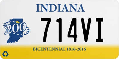 IN license plate 714VI