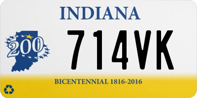 IN license plate 714VK