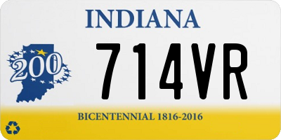 IN license plate 714VR