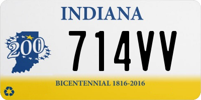 IN license plate 714VV