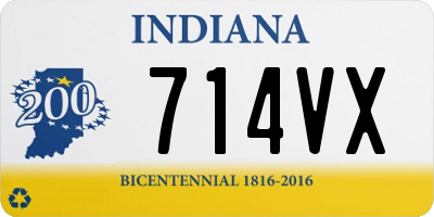 IN license plate 714VX
