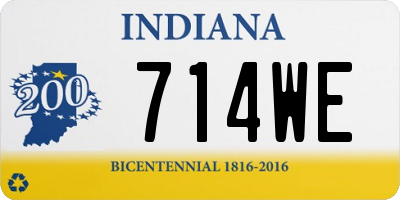 IN license plate 714WE