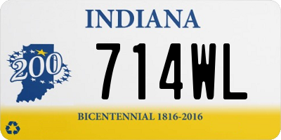 IN license plate 714WL