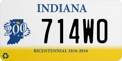 IN license plate 714WO
