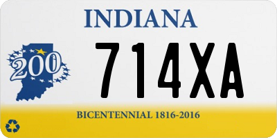 IN license plate 714XA