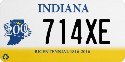 IN license plate 714XE