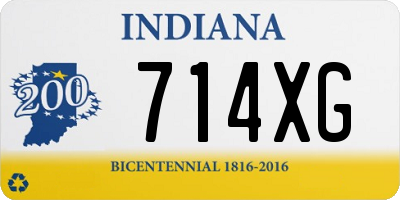 IN license plate 714XG