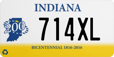 IN license plate 714XL
