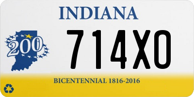 IN license plate 714XO