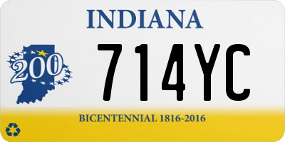 IN license plate 714YC