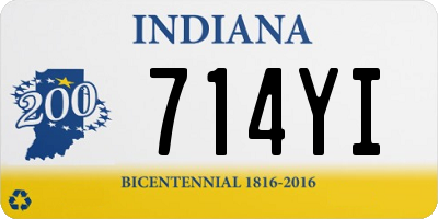 IN license plate 714YI