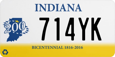 IN license plate 714YK