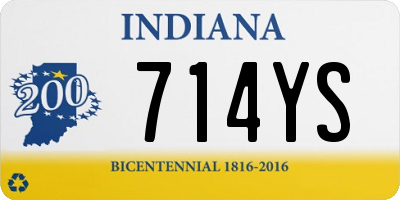 IN license plate 714YS