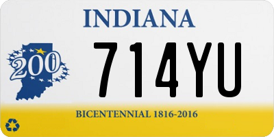 IN license plate 714YU