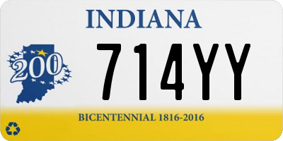 IN license plate 714YY